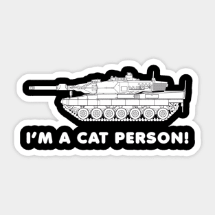 Just a lover of steel cats! Leopard II Sticker